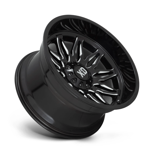 XD Series XD859 GUNNER Gloss Black Milled 22x12 -44 5x127|5x139.7mm 78.1mm