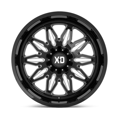 XD Series XD859 GUNNER Gloss Black Milled 22x12 -44 6x135|6x139.7mm 106.1mm