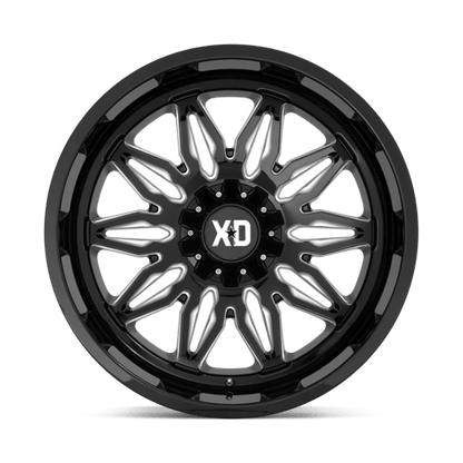 XD Series XD859 GUNNER Gloss Black Milled 22x10 -18 5x127|5x139.7mm 78.1mm