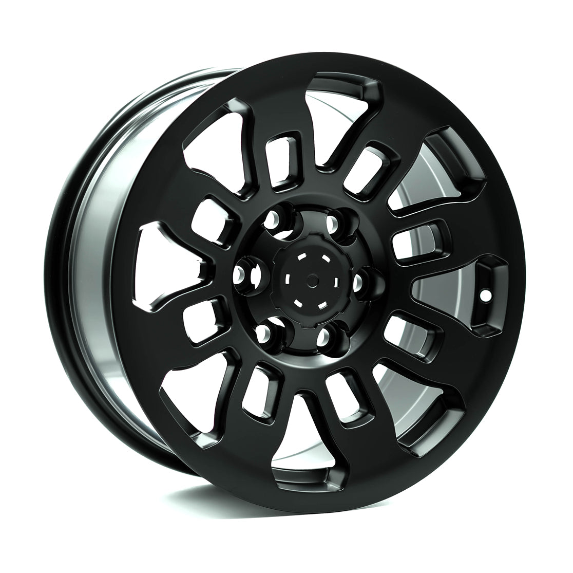 OEPlus TT04 Matt Black 17x8 +15 6x139.7mm 106.1mm