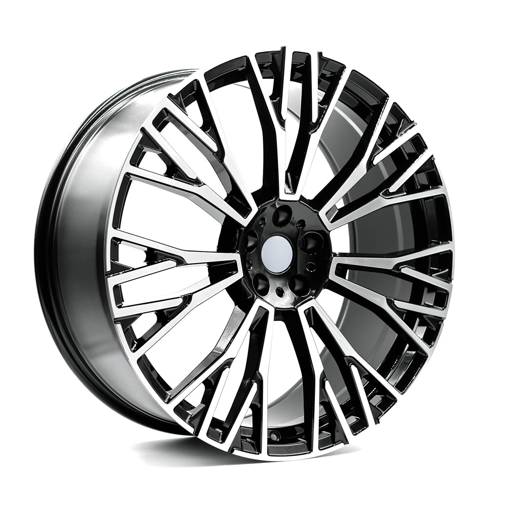 OEPlus BMX8 Gloss Black Machined Face 22x10.5 +43 5x112mm 66.6mm