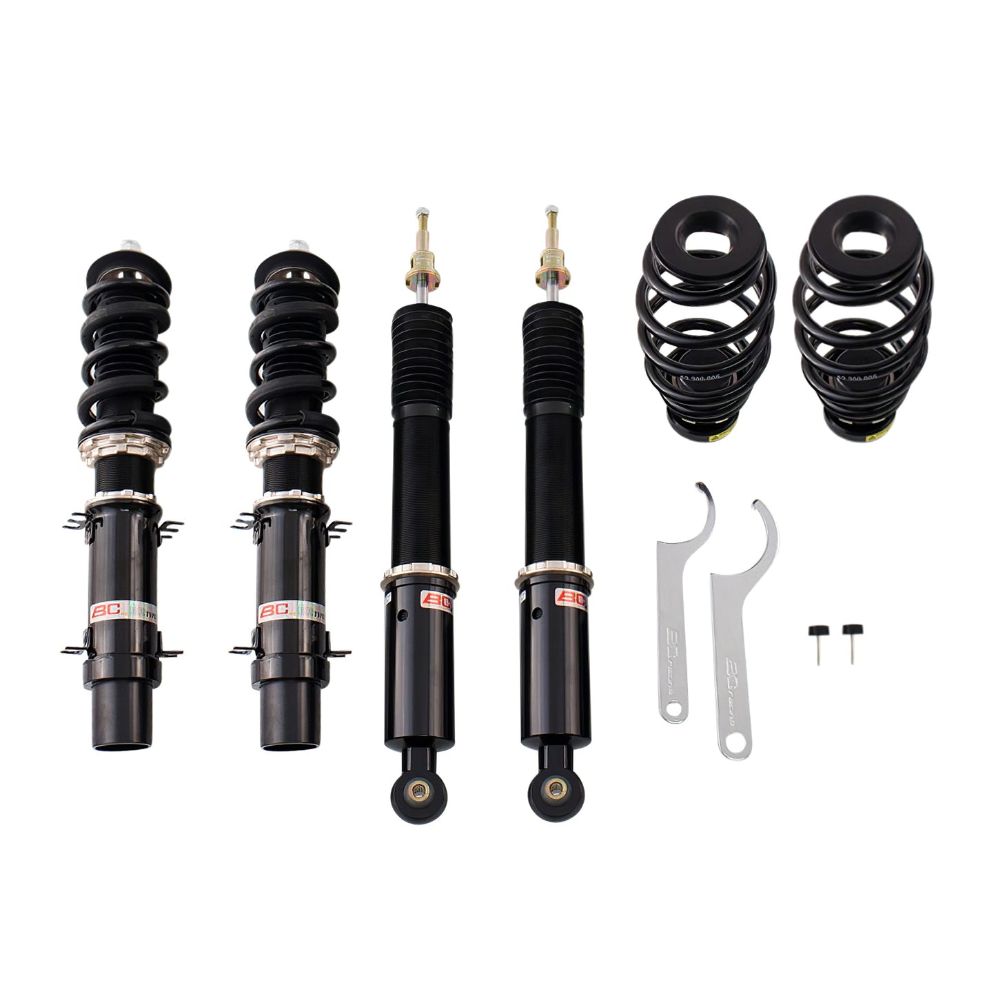 BC Racing BR Series coilovers on white background