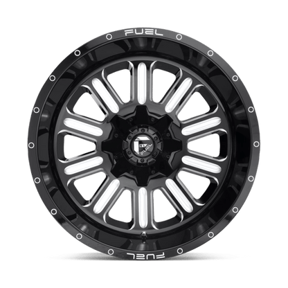 Fuel Offroad D620 HARDLINE Gloss Black Milled 17x9 -12 5x114.3|5x127mm 78.1mm