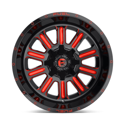 Fuel Offroad D621 HARDLINE Gloss Black Red Tinted Clear 18x9 +1 5x139.7|5x150mm 110.1mm