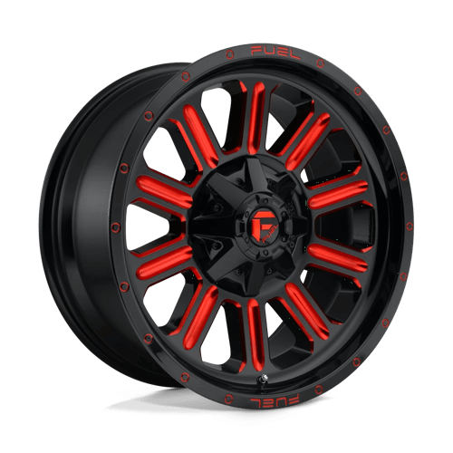 Fuel Offroad D621 HARDLINE Gloss Black Red Tinted Clear 20x9 +1 8x165.1mm 125.1mm