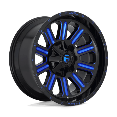 Fuel Offroad D646 HARDLINE Gloss Black Blue Tinted Clear 20x10 -18 5x139.7|5x150mm 110.1mm