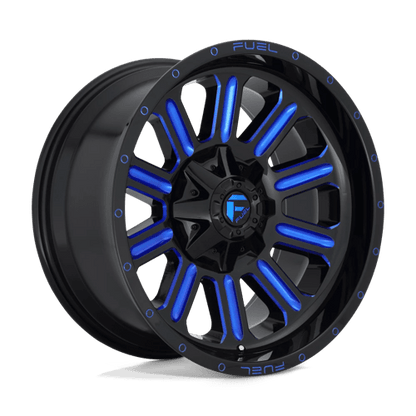 Fuel Offroad D646 HARDLINE Gloss Black Blue Tinted Clear 20x9 +20 6x135|6x139.7mm 106.1mm