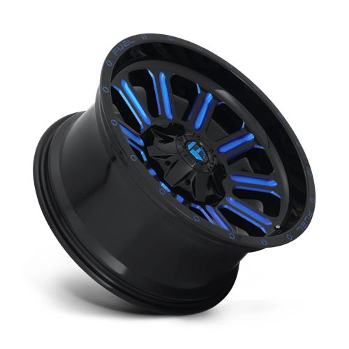 Fuel Offroad D646 HARDLINE Gloss Black Blue Tinted Clear 18x9 +2 6x135|6x139.7mm 106.1mm