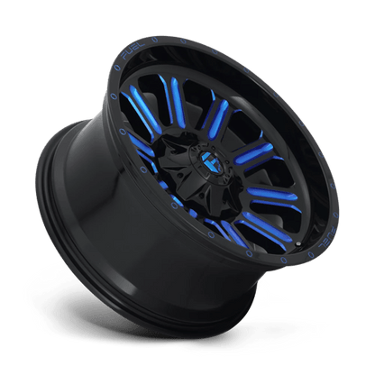 Fuel Offroad D646 HARDLINE Gloss Black Blue Tinted Clear 22x12 -45 6x135|6x139.7mm 106.1mm