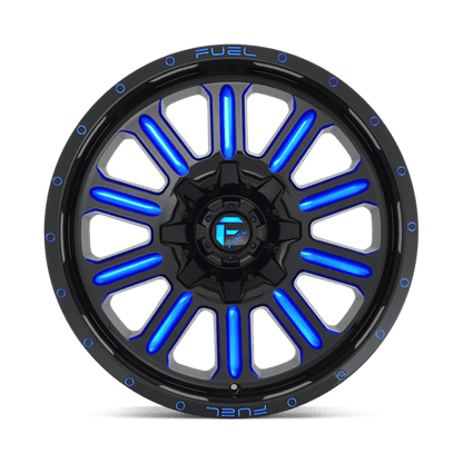 Fuel Offroad D646 HARDLINE Gloss Black Blue Tinted Clear 20x10 -18 5x139.7|5x150mm 110.1mm