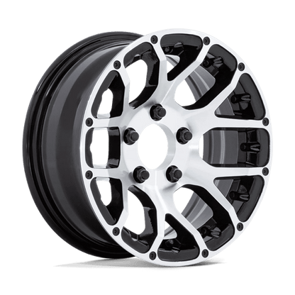 Helo HE1825 Gloss Black Machined 14x6 -6 5x114.3mm 74.4mm