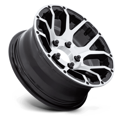 Helo HE1825 Gloss Black Machined 14x6 -6 5x114.3mm 74.4mm
