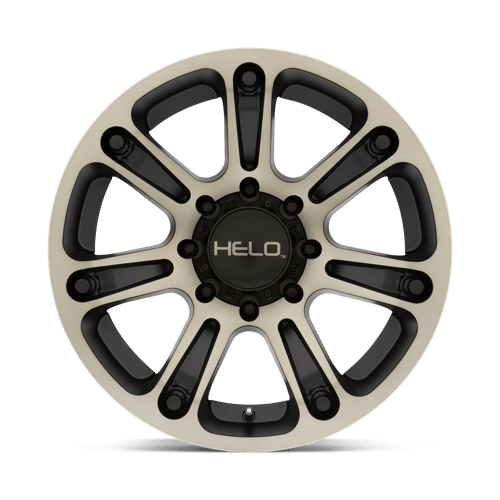Helo HE904 Satin Black Mach W/ Dark Tint 20x9 +18 6x139.7mm 106.1mm