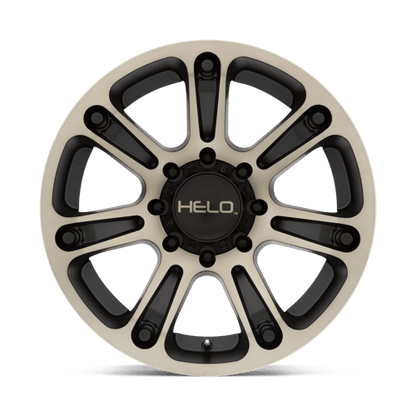 Helo HE904 Satin Black Mach W/ Dark Tint 20x9 -12 5x127mm 72.6mm