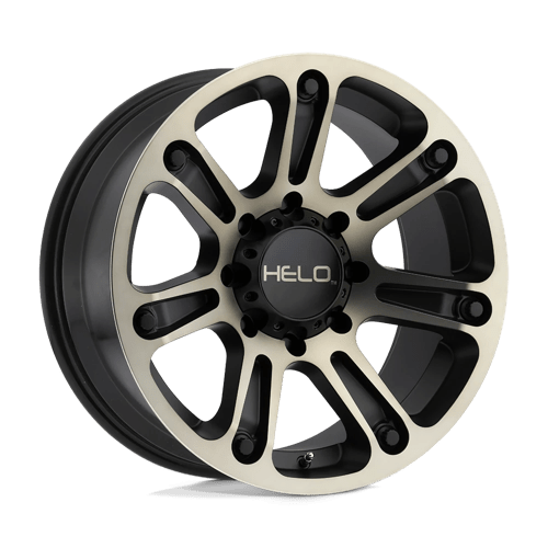 Helo HE904 Satin Black Mach W/ Dark Tint 20x9 -12 5x127mm 72.6mm