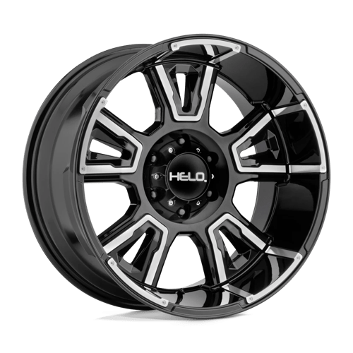 Helo HE914 Gloss Black Machined 20x9 0 6x139.7mm 106.1mm
