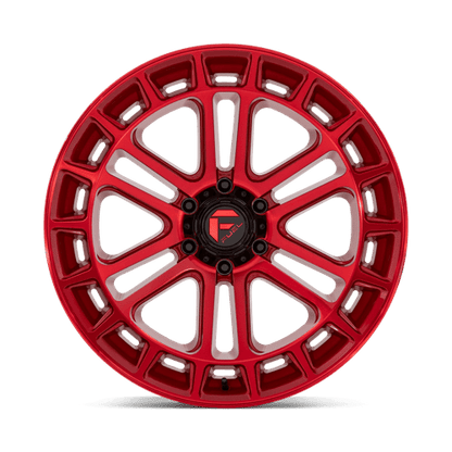 Fuel Offroad D719 HEATER Candy Red Machined 22x10 -13 6x135mm 87.1mm