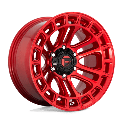 Fuel Offroad D719 HEATER Candy Red Machined 17x9 -12 6x139.7mm 106.1mm