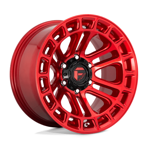 Fuel Offroad D719 HEATER Candy Red Machined 20x10 -18 6x139.7mm 106.1mm