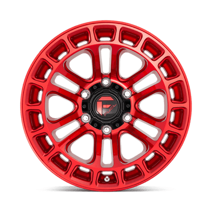 Fuel Offroad D719 HEATER Candy Red Machined 20x10 -18 6x139.7mm 106.1mm