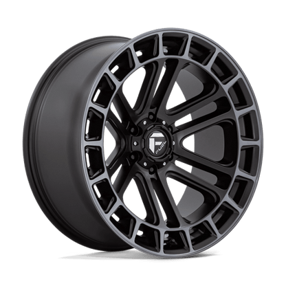 Fuel Offroad D720 HEATER Matte Black Ddt Machined 22x10 -13 6x135mm 87.1mm