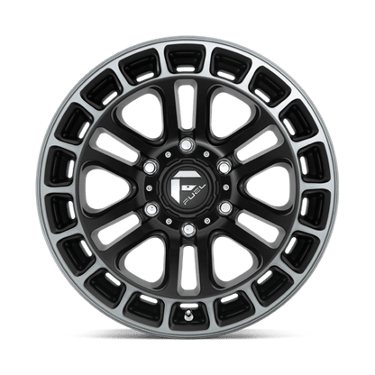 Fuel Offroad D720 HEATER Matte Black Ddt Machined 18x9 +1 6x135mm 87.1mm