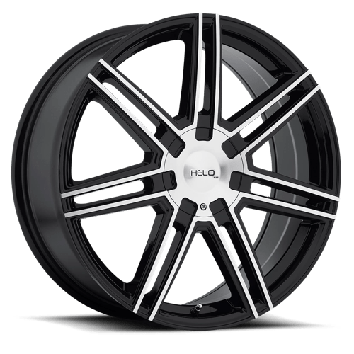 Helo HE884 Gloss Black W/ Machined Face 18x7 +35 5x120mm 72.6mm