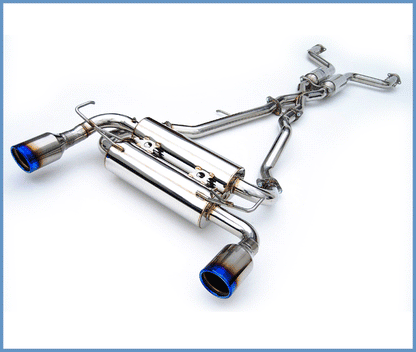 Invidia Gemini Rolled Titanium Tip Cat-back Exhaust - 02-08 Nissan 350Z