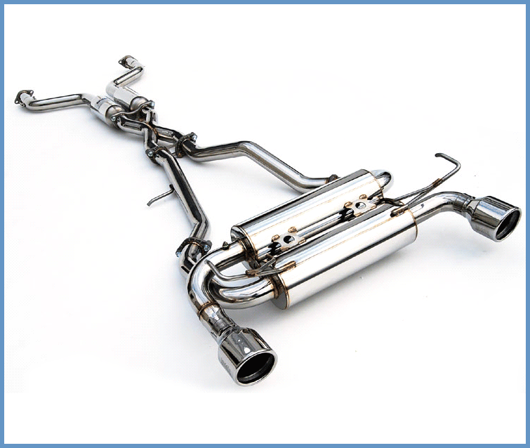 Invidia Gemini Rolled Stainless Steel Tip Cat-back Exhaust - 02-08 Nissan 350Z