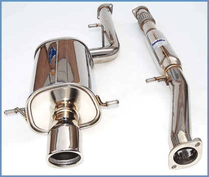Invidia 76mm Q300 Stainless Steel Cat-back Exhaust - 02-07 Subaru WRX/STI