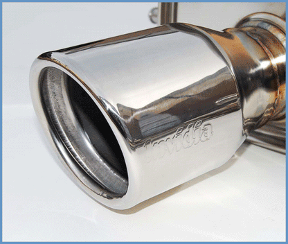 Invidia 76mm Q300 Stainless Steel Cat-back Exhaust - 02-07 Subaru WRX/STI