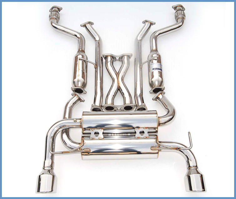 Invidia Gemini Rolled Stainless Steel Tip Cat-back Exhaust - 03-06 Infiniti G35 Coupe