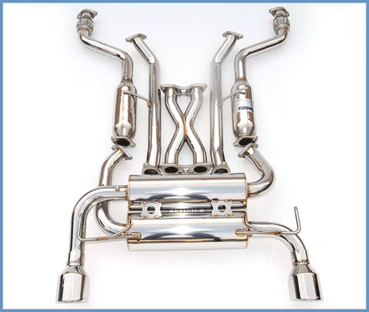 Invidia Gemini Rolled Stainless Steel Tip Cat-back Exhaust - 03-06 Infiniti G35 Coupe