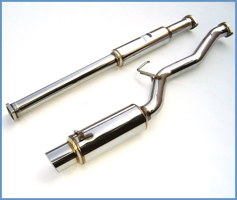 Invidia 76mm REGULAR Stainless Steel Tip Cat-back Exhaust - 03+ Mitsubishi Evo