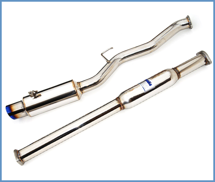 Invidia 76mm N1 Titanium Tip Cat-back Exhaust - 03-06 Mitsubishi Evo