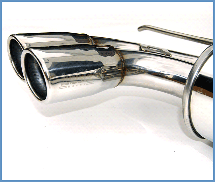Invidia Q300 Rolled SS Tip Cat-Back Exhaust - 05-08 Volkswagen Golf GTI