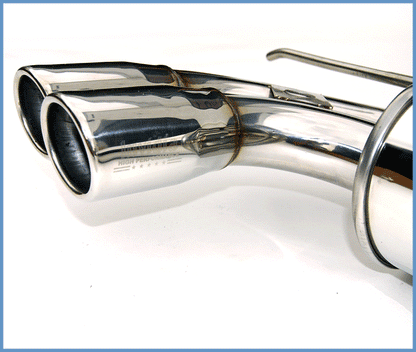 Invidia Q300 Rolled SS Tip Cat-Back Exhaust - 05-08 Volkswagen Golf GTI