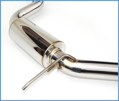 Invidia Q300 Rolled Titanium Tip Cat-Back Exhaust - 05-08 Volkswagen Golf GTI