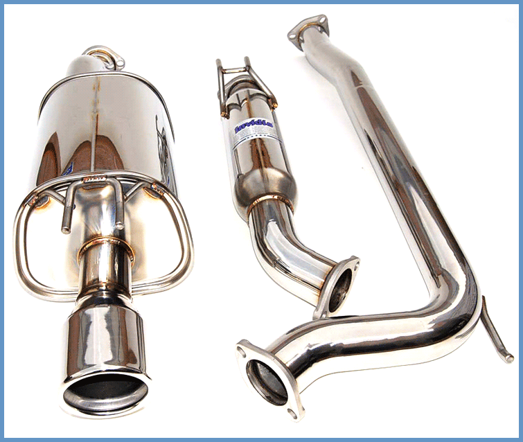 Invidia Q300 Rolled Stainless Steel Tip Exhaust - 06+ Civic Si Coupe