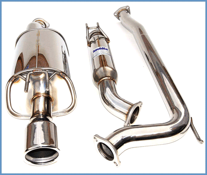 Invidia Q300 Rolled Stainless Steel Tip Exhaust - 06+ Civic Si Coupe
