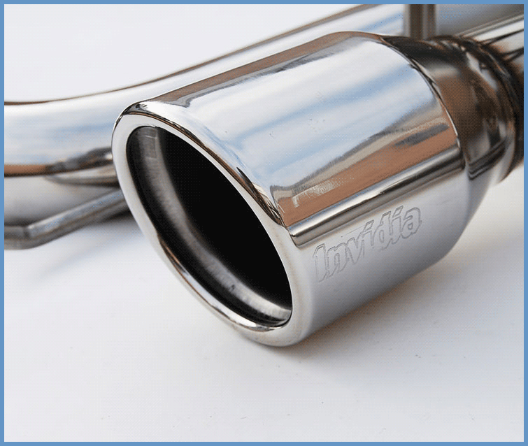 Invidia Q300 Rolled Stainless Steel Tip Exhaust - 06+ Civic Si Coupe