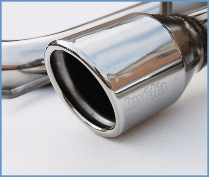 Invidia Q300 Rolled Stainless Steel Tip Exhaust - 06+ Civic Si Coupe
