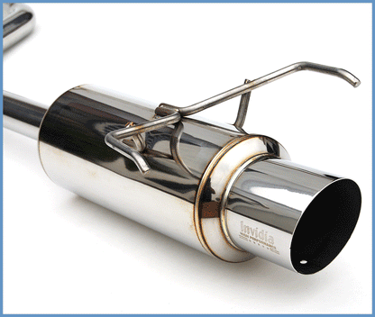 Invidia 50mm (101mm tip) Cat-back Exhaust - 06-08 Honda Fit