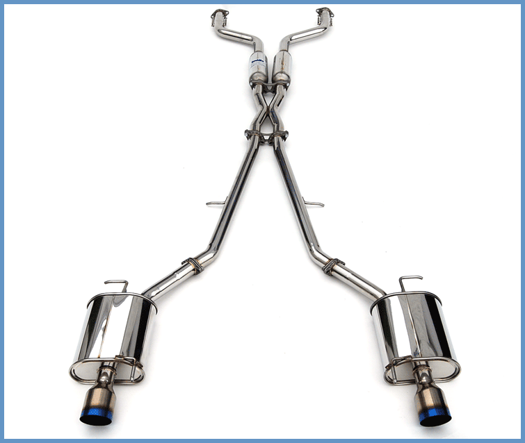 Invidia Q300 Single Layer Titanium Tip Cat-back Exhaust - 07+ Infiniti G35/G37 Sedan