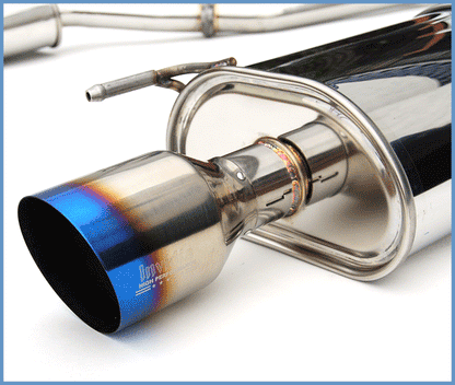 Invidia Q300 Single Layer Titanium Tip Cat-back Exhaust - 07+ Infiniti G35/G37 Sedan