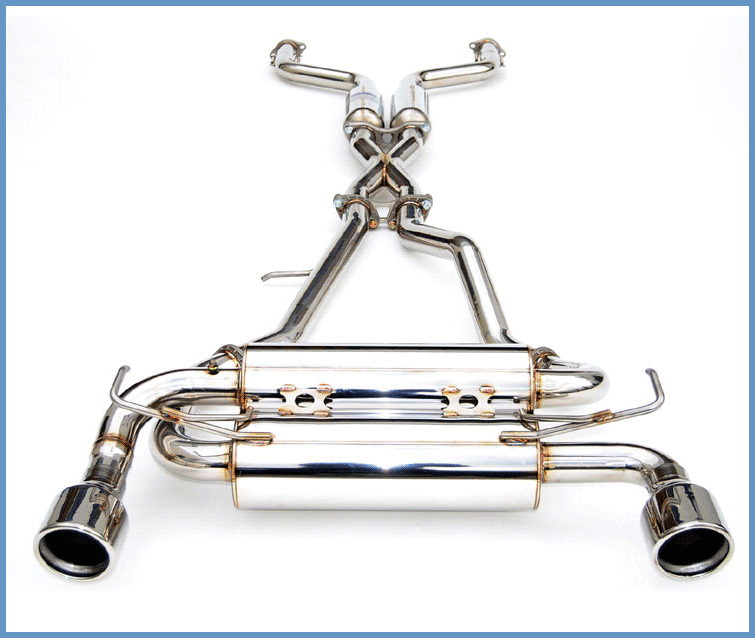 Invidia Gemini Rolled Stainless Steel Tip Cat-back Exhaust - 07+ Infiniti G37 Coupe