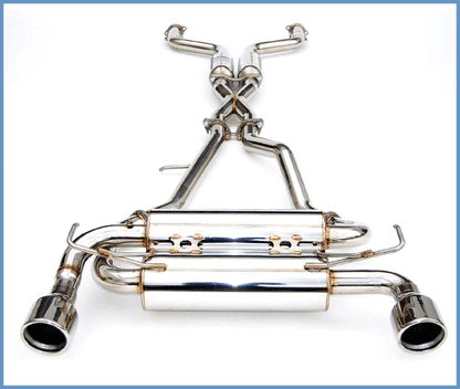 Invidia Gemini Rolled Stainless Steel Tip Cat-back Exhaust - 07+ Infiniti G37 Coupe