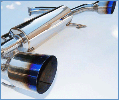 Invidia Gemini Single Layer Titanium Tip Cat-back Exhaust - 07+ Infiniti G37 Coupe