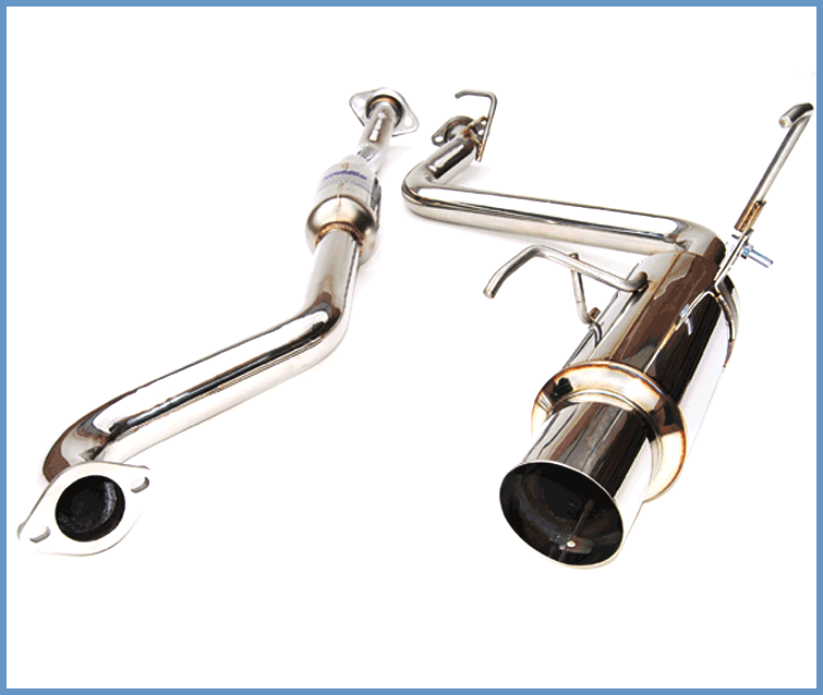 Invidia N1 Stainless Steel Tip Resonator 63mm Piping Cat-back Exhaust - 08-11 Subaru Impreza Non-Turbo