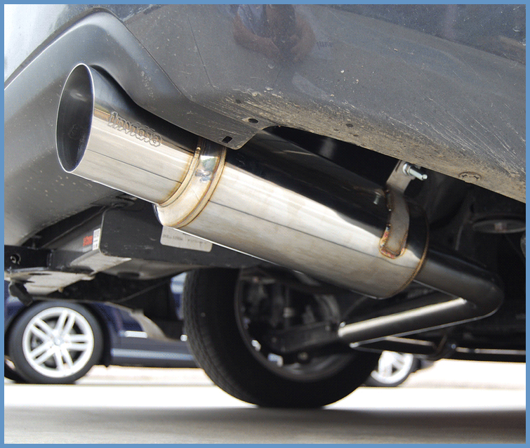 Invidia N1 Stainless Steel Tip Resonator 63mm Piping Cat-back Exhaust - 08-11 Subaru Impreza Non-Turbo